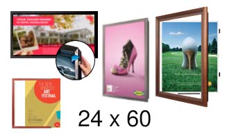24x60 Frames | All Styles of 24x60 Poster Frames and Poster Displays