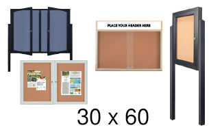 30x60 Outdoor Bulletin Boards and Indoor Cork Boards
