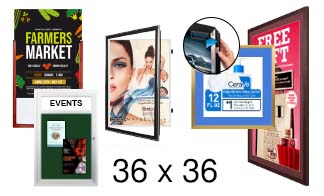 36x36 Frames | All Styles of 36x36 Poster Frames and Poster Displays