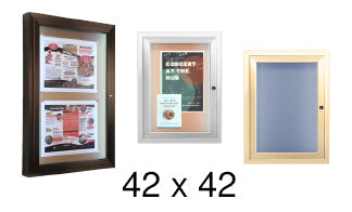 42x42 Framed Bulletin Boards