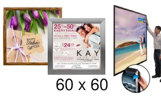 60x60 Frames | All Styles of 60x60 Poster Frames and Poster Displays