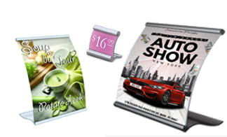 Curved Signholders and Poster Displays