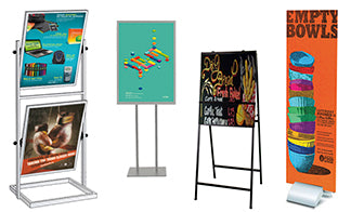 Floor Signs - Premium Poster Sign Stand
