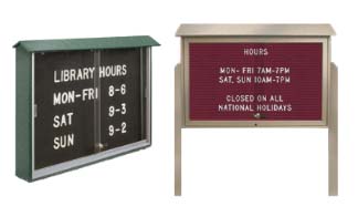 Letterboard Sliding Door Outdoor Message Centers with Changeable Letters