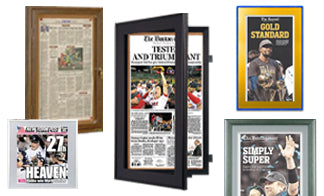 Newspaper Frames | Metal & Wood Newspaper Frame
