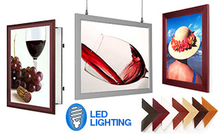 Illuminated Outdoor LED 30x40 Light Box Lockable Snap Open Frame Silver –  LightBoxes4Sale