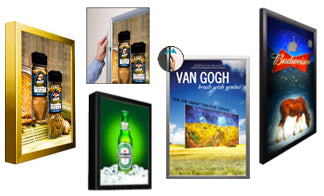 Snap Frame Lightboxes | Thin Lightboxes | Ultra Thin Light Boxes | Slim Light Box | Slim Snap Frame Light Box | Thin LED Lightbox | Edgelit Lightbox | Backlit Light Boxes