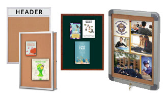 Elevator Display Frames | Slim Enclosed Corkboards