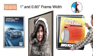 Poster Snap Frames with Ultra Slim Profiles | Quick Change Poster Snapframes