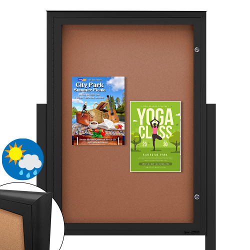 Extreme WeatherPlus™ Radius Edge Outdoor Bulletin Board Display Cases ...