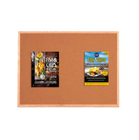 Value Line 12x12 Wood Framed Cork Bulletin Board | Open Face with Hardwood Trim