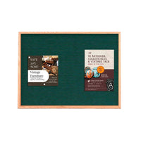 Value Line 15x20 Wood Framed Cork Bulletin Board | Open Face with Hardwood Trim