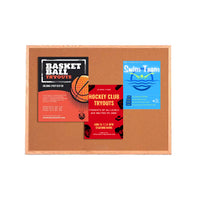 Value Line 18x24 Wood Framed Cork Bulletin Board | Open Face with Hardwood Trim