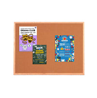 Value Line Open Face with Wood Framed Cork Bulletin Board (Open Face with Hardwood Trim)