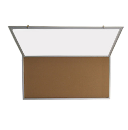 Extra Large Indoor Enclosed Bulletin Board SwingCases with Lighting | Sleek Radius Edge Cabinet Corners 15+ Sizes