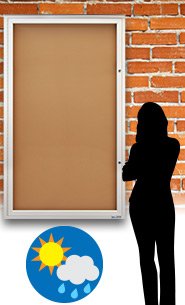 EXTREME WeatherPLUS™ Extra Large Outdoor Bulletin Board Display Cases ...