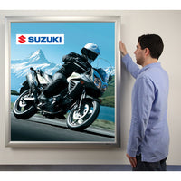 SUPER WIDE FACE SILVER PICTURE FRAMES ARE IDEAL FOR LARGE FORMAT POSTERS or PROVIDE A BOLD LOOK FOR SMALLER FRAMES