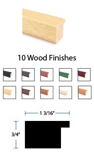 8.5 x 14 Wood Picture Poster Display Frames (Wood 361)