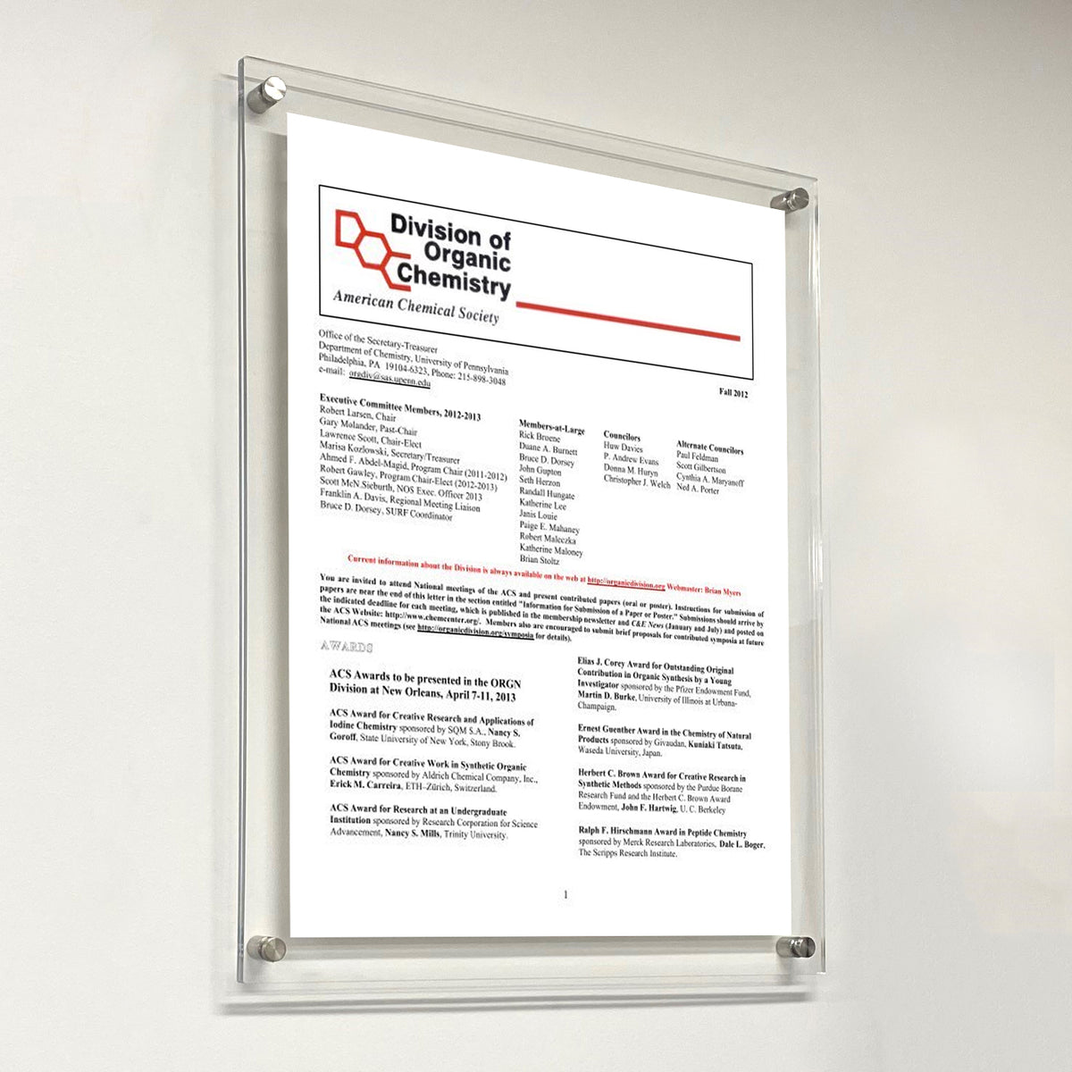 36 x 48 Wall Mount Poster Frame with Hinged Edging For Loading Signage  Through the Front, Snap-Open Sign Holder Mounts Vertically or Horizontally  