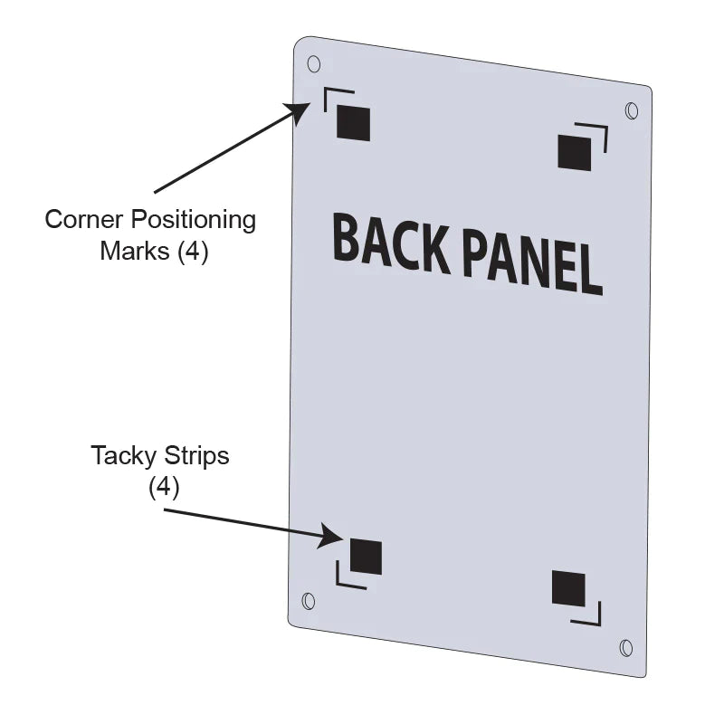 36x42 Standoff Acrylic Wall Sign Holder – Displays4Sale