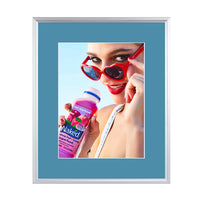 SLIDE IN POSTER FRAMES 12x36 WITH 4" WIDE MAT BOARD PROVIDE A TRADITIONAL PICTURE FRAME "LOOK", WITH EASY ACCESS TO CHANGE YOUR POSTERS