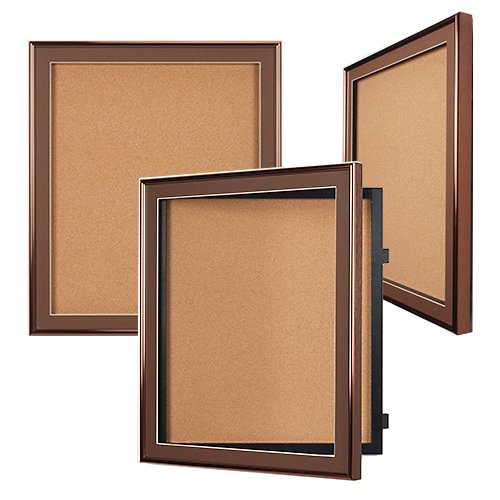 Extra Large Designer SwingFrames Swing Open Enclosed Bulletin Board 5 Metal Frame Finishes | 15+ XL Sizes