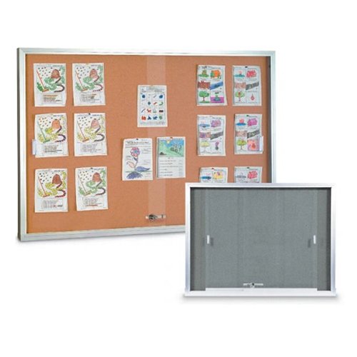 INDOOR Enclosed Cork Boards + Sliding Glass Doors FREE Shipping 6