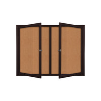 LOCKABLE DOORS ARE MOUNTED ON
FULL LENGTH PIANO HINGES (TWO KEYS INCLUDED)
