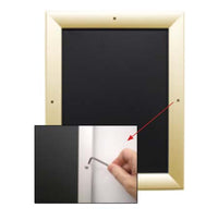 Extra Large Poster Snap Frame 24x72 with Security Screws for MOUNTED GRAPHICS | Holds 1/8", 3/16", and  1 1/4" Thick Boards