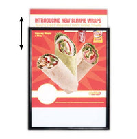 9 x 12 Frame Beveled Metal Slide-in Frame, Quick Change Top Load or Side Load Poster Frame Sign Holder