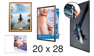 20x28 Frames | All Styles of 20x28 Poster Frames and Poster Displays