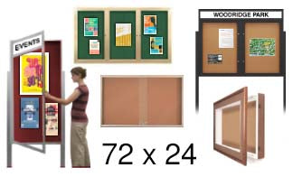 24x72 Bulletin Board Displays