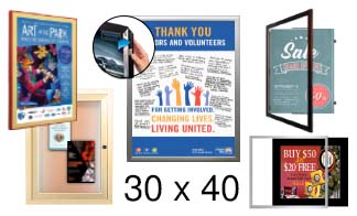 30x40 Frames | All Styles of 30x40 Poster Frames and Poster Displays