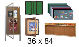 36x84 Enclosed Bulletin Boards