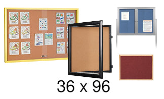 Find the Perfect 36x96 Cork Board in Wood and Metal for Sale ...