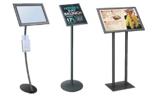 Floor Stand 11x14 Sign Holder  Snap Frame 1 1/4 Wide FREE Shipping –  FloorStands