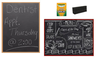 Wood Framed Black Chalkboards (40+ VALUE LINE Chalk Board Sizes)