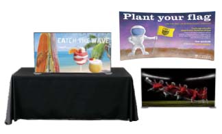 Counter Top Fabric Banner Displays