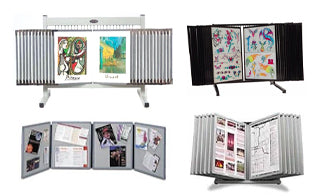 Counter Top Displays | Table Top Browsers | Multi Panel Swinging Panel Counter Displays