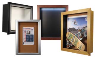 SwingFrame Designer Wall Shadow Box Displays