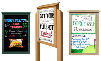 Dry Erase Board Message Centers by Viewable Area