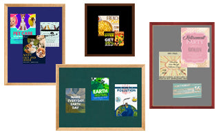 Easy Tack Open Face Display Boards (DECORATIVE WOOD FRAMED) | 40+ Sizes