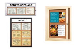 Enclosed Indoor Menu Combinations 11 x 14