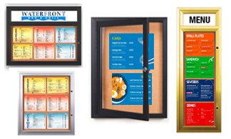 Indoor Menu Display Board - 8.5x11 Menus