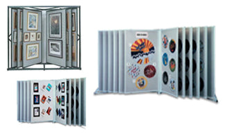 Multi Panel Large Display Swinging Panel Displays, Poster Bins; Accessories – Displays4Sale