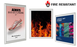 Quick Ship Poster Snap Frames that are Fire Resistant