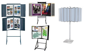 Swinging Panel Displays, Poster Bins; Accessories – Displays4Sale