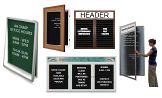 Indoor Enclosed Wall Mount Letter Boards