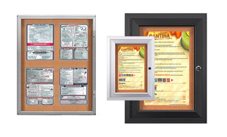 Indoor Rounded Corner Menu Display Board - 11x14 Menus
