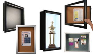 LED Lighted - Designer Shadow Box Display Cases (Super Wide Face)